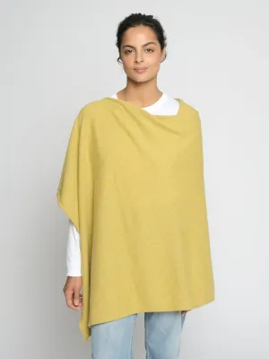 THE CLASSIC PONCHO | Marled Yellow