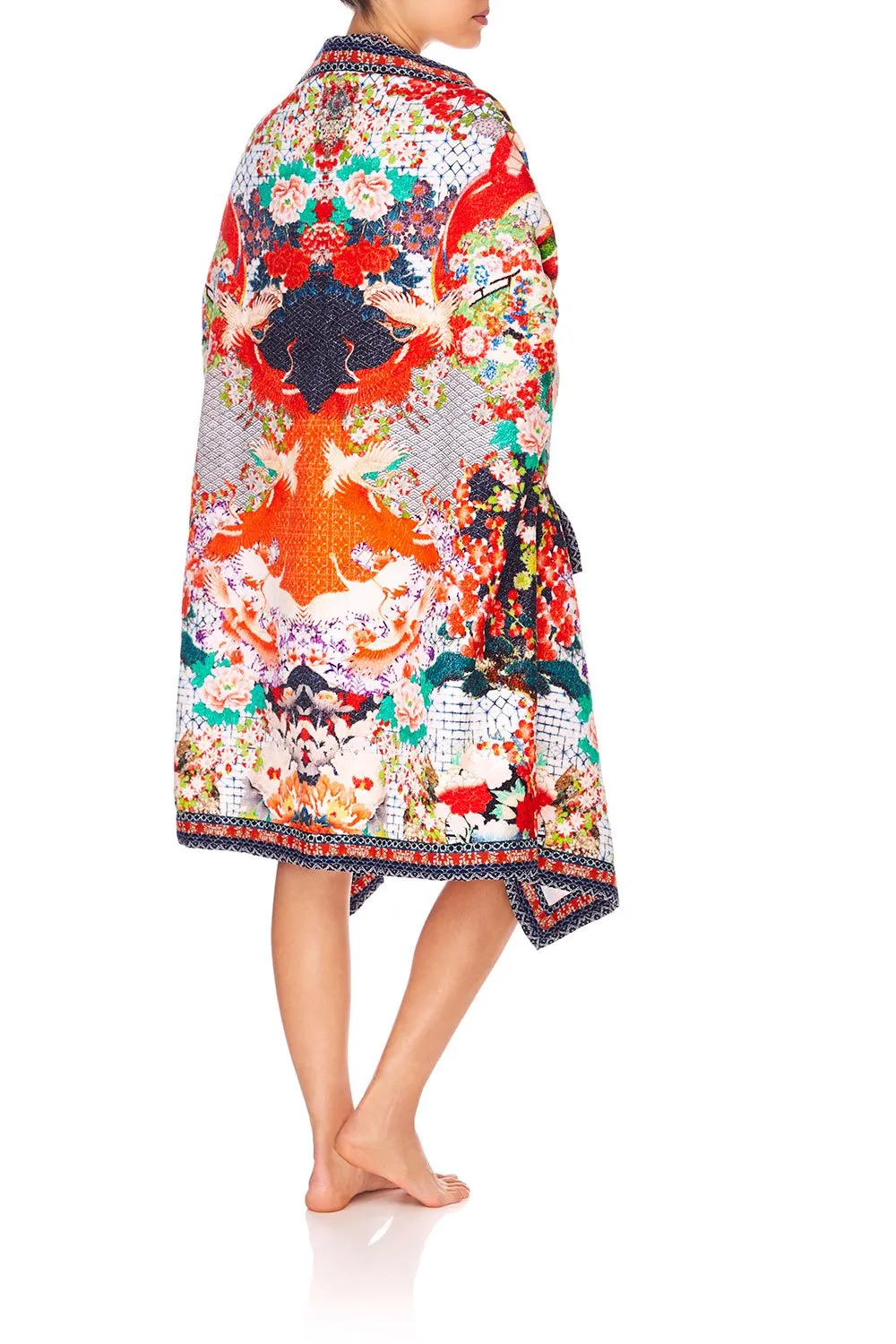 TOWEL PONCHO GEISHA GIRL