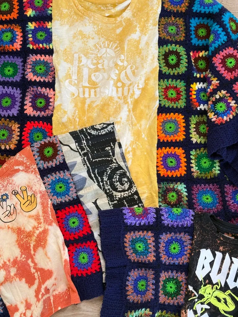 Vintage Blanket Poncho-10095