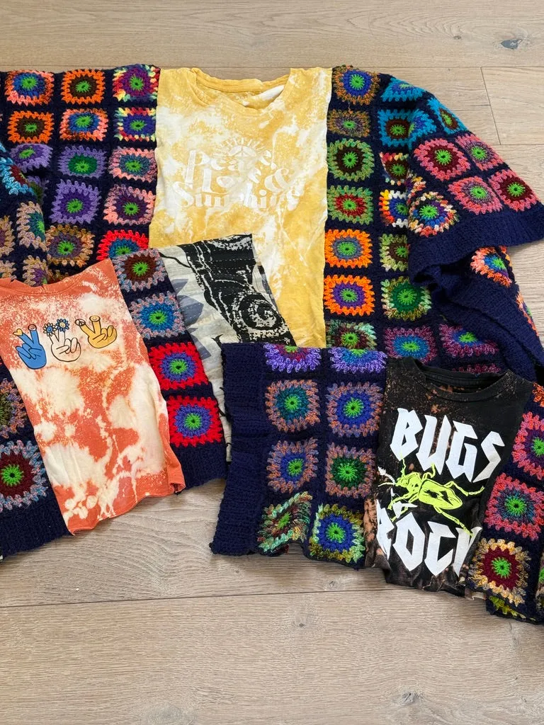 Vintage Blanket Poncho-10095