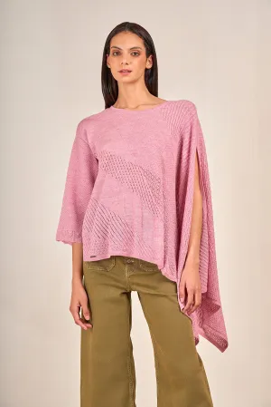 Vous Poncho Baby Alpaca Color Mosqueta