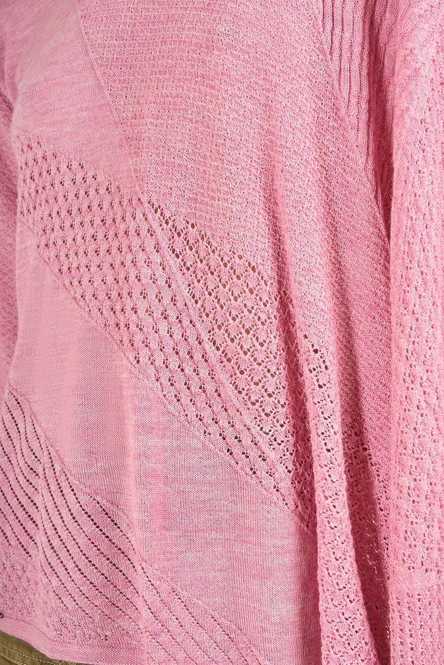 Vous Poncho Baby Alpaca Color Mosqueta
