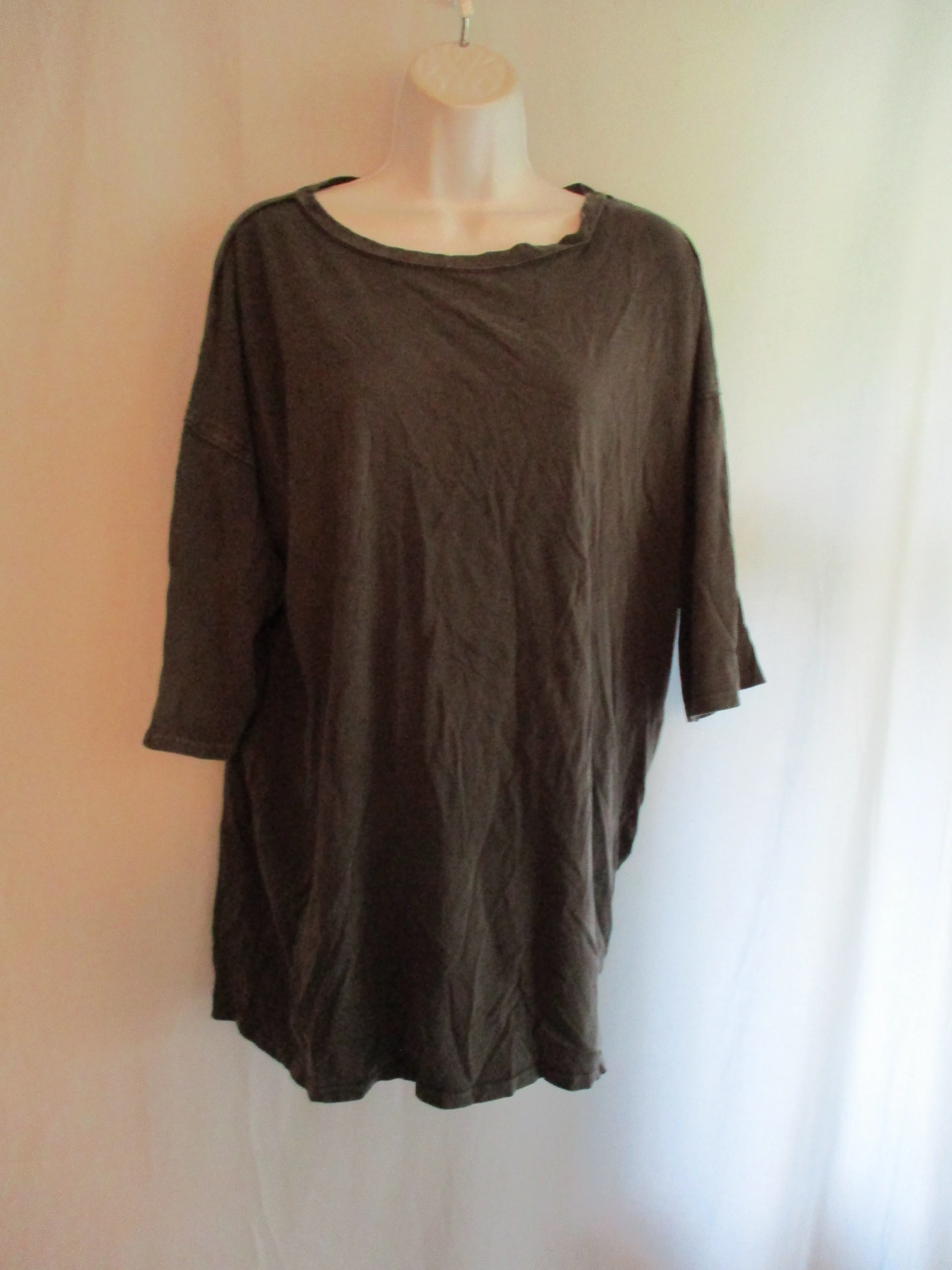 WE THE FREE PEOPLE  Tee 100% Cotton T-Shirt Top M/L GREY CREWNECK