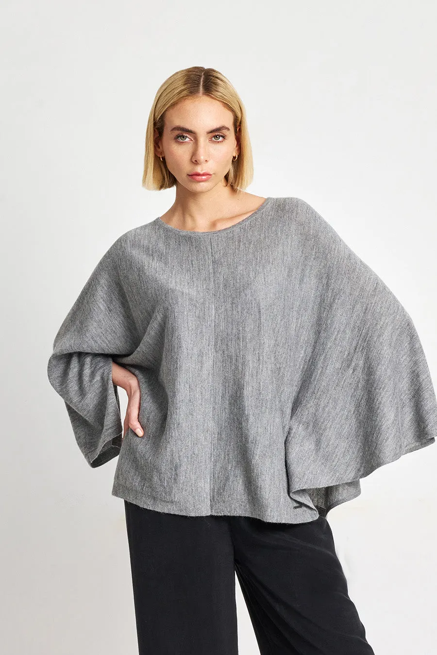 Wimar Poncho Baby Alpaca Color Nuage